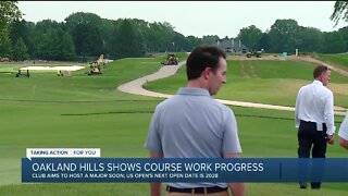 Aiming to host a major, Oakland Hills shows course work progress