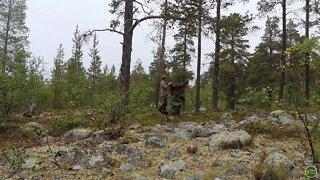 Norwegian Wilderness Canoe Tour. Exhausted, overturned in the rapids. last two days * 5