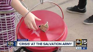 Salvation Army behind on donations leading to Christmas