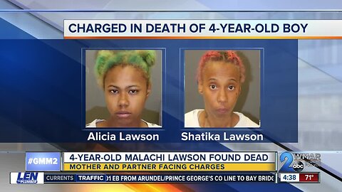 Missing 4-year-old Malachi Lawson found dead; mother and partner charged