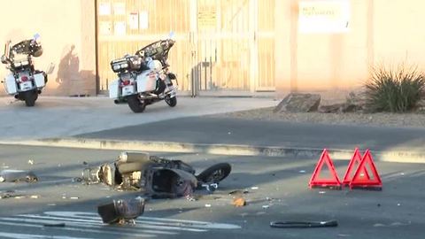 Las Vegas police investigate fatal crash involving truck, moped
