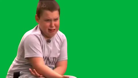 Russian Kid Crying Meme Green Screen