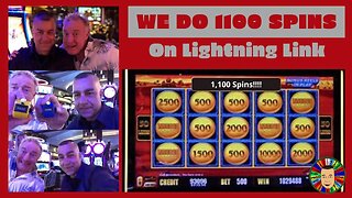 💥1,100 Spins On Lightning Link! How many wins do we get?💥