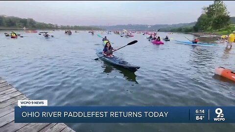 Nation's largest paddlefest draws thousands to Ohio River after prior year was canceled due to severe weather