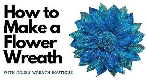 How to Make a Wreath | How to Make a Flower Wreath | Fused Petal Technique | Winter Flower Wreath