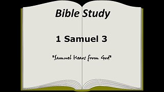 1 Samuel 3 Bible Study