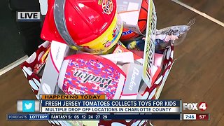Fresh Jersey Tomatoes holds annual toy drive for children in Charlotte County - 7:30am live report