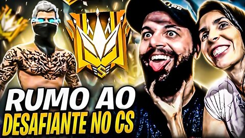 🔥FREE FIRE AO VIVO🔥RUMO AO DESAFIANTE NO CS 4X4 NOVA TEMPORADA🔥CÓDIGO DE EQUIPE🔥LIVE ON🔥