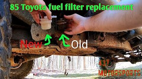 85 Toyota pickup fuel filter replacement