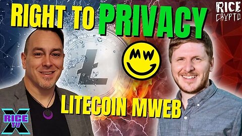 The RIGHT To Privacy w David Burkett / #Litecoin #MWeb