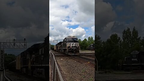 Slamming The Diamonds 2 Norfolk Southern Locos Train Horn #train #asmr #trainhorn #railway #ohio