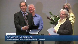 Brown County librarian celebrating 50 years behind the books