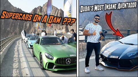 Supercar Convoy Up Hatta Mountain In Dubai's Most Insane LAMBORGHINI AVENATDOR!!