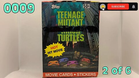 [0009] TEENAGE MUTANT NINJA TURTLES (1990) Trading Cards [2 of 6] [#ninjaturtles #tradingcards]