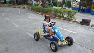 Atara Riding Go Kart @ Age 5