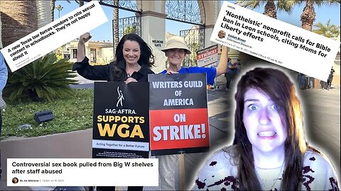 Writers Strike Heats Up With Actors and More Book Ban News