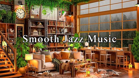 Relaxing Jazz Instrumental Music ☕ Smooth Jazz Music & Rain Sounds for Study,Work | Background Music