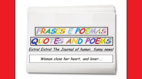 Funny news: Woman close her heart, and lover... [Quotes and Poems]