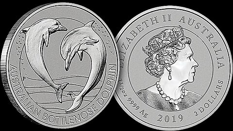 2019 Bottlenose Dolphin 1.5 Oz Silver Coin