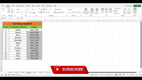 How To Add Currency Symbol In Excel