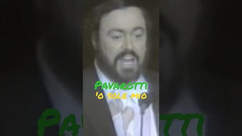 Pavarotti Sings 'O Sole Mio - Subscribe For More #shorts #pavarotti #osolemio