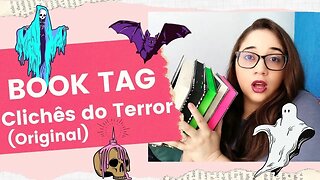 BOOK TAG CLICHÊS DO TERROR (ORIGINAL)🎃| Biblioteca da Rô