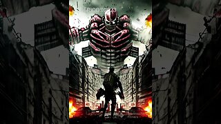 The World Destroyed Attack on Titan Inspired Art #shorts