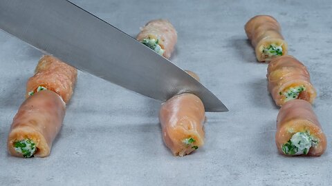 How to prepare mini roulades using 2 ingredients? You need just 5 minutes