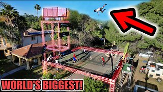 Drove 22 Hours To Jump On The World's Biggest Trampoline!