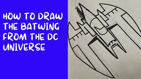 How to Draw the Batwing from the DC Universe