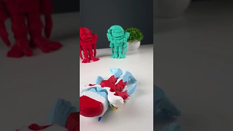 Christmas Yeti Multicolor 3D Print #Shorts
