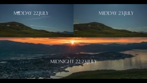 The Midnight Sun in the Arctic - 24 hour timelapse