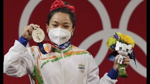 India's first Olympic 2020 Medal In Tokyo celebrated by Mirabai Chanu's Family.
