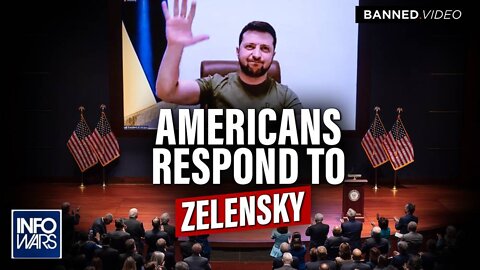 Americans Respond To The Zelensky Address And Biden's Response, Disgusted By The Lying Criminals