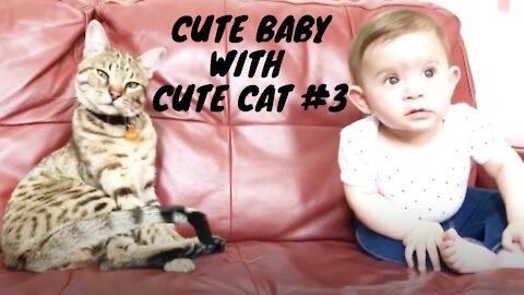Cute Baby with Cute Cat #3
