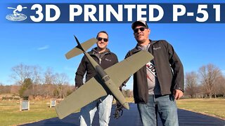 We Almost Crashed Our 3D Printed P-51 Mustang!?!