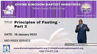 Principles of Fasting - Part 3 (18/01/23)