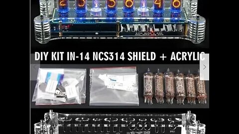 GRA and AFCH IN-14 Nixie Clock Kit Unboxing and Parts Overview