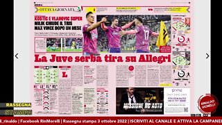 Juve in ripresa, crisi Inter. Bene Lazio e Sassuolo, GiampaoloOut. Rassegna Stampa ep.142 | 03.10.22