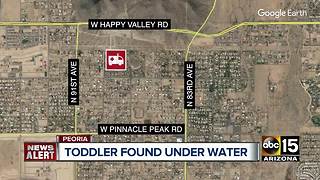 3-year-old child hospitalized after being pulled from a pool in Peoria