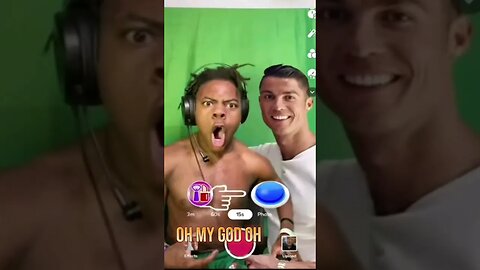 IShowspeed gets Freaky with Ronaldo (Tiktok Filter) #ishowspeed #ishowspeedshorts #speedclips