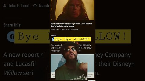 Willow Season 2 Will NOT Be Happening. Disney+ Fails AGAIN! Go Woke Go Broke #shorts