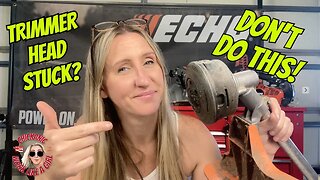 How to replace your STIHL trimmer head AND how to fix it if it is STUCK!