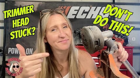 How to replace your STIHL trimmer head AND how to fix it if it is STUCK!