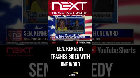 Sen. Kennedy TRASHES Biden With One Word #shorts