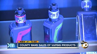 County bans sales of vaping products