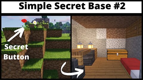 How to make secret base in Minecraft #2 || Simple Hidden base in Minecraft