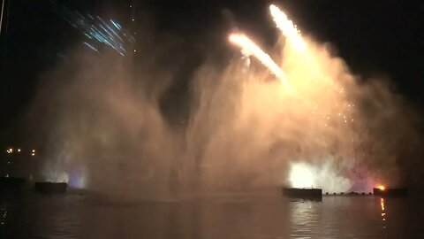 Fantasmic with Wonderous Journey's Fireworks