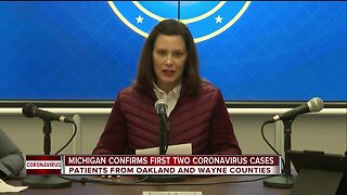 First cases of coronavirus confirmed in Michigan; Whitmer declares state of emergency