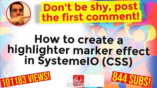 How to create a highlighter marker effect in SystemeIO (CSS)